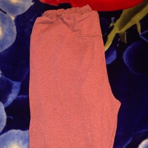 TC heathered pink leggings